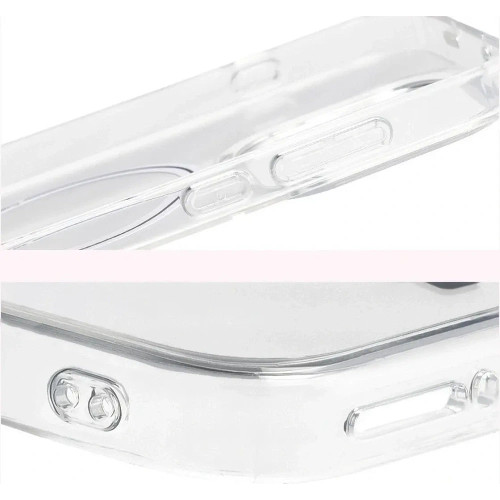 Etui z pierścieniem magnetycznym Bizon Case CrystalO do OnePlus 15 przezroczyste