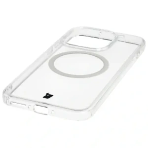Etui z pierścieniem magnetycznym Bizon Case CrystalO do OnePlus 15 przezroczyste