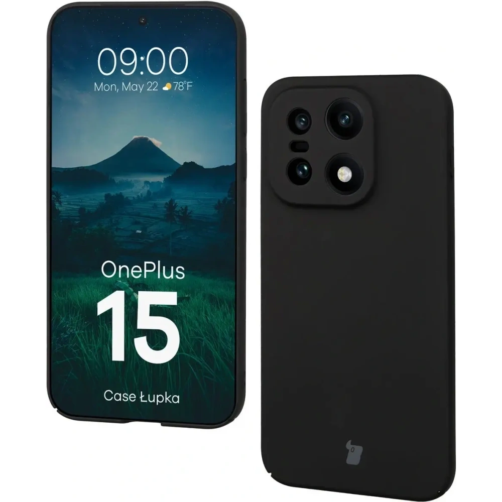 Etui Bizon Case Łupka do OnePlus 15 czarne
