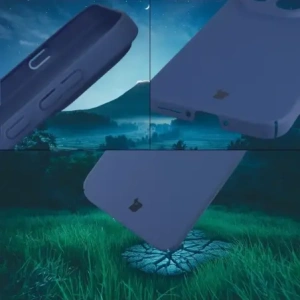 Etui Bizon Case Łupka do OnePlus 15 niebieskie