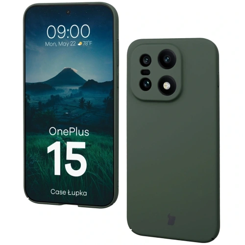 Etui Bizon Case Łupka do OnePlus 15 zielone