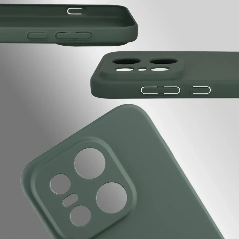 Etui Bizon Case Łupka do OnePlus 15 zielone