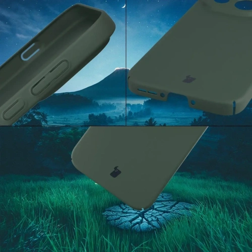 Etui Bizon Case Łupka do OnePlus 15 zielone