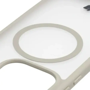 Etui z pierścieniem magnetycznym Bizon Case MatteO do OnePlus 15 przydymione-beżowe