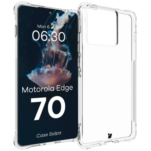 Elastyczne etui Bizon Case Salpa do Motorola Edge 70 przezroczyste