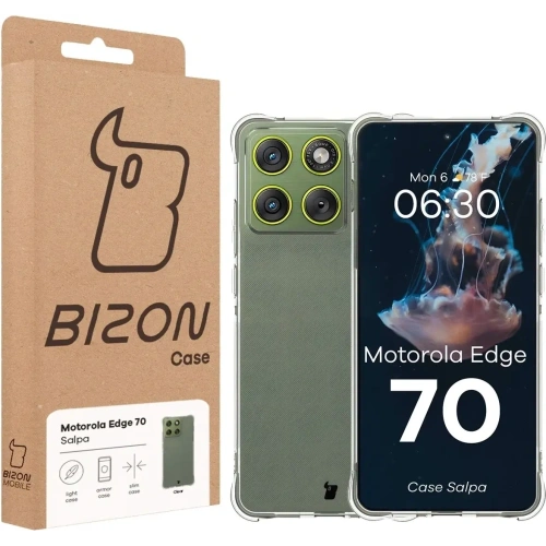 Elastyczne etui Bizon Case Salpa do Motorola Edge 70 przezroczyste