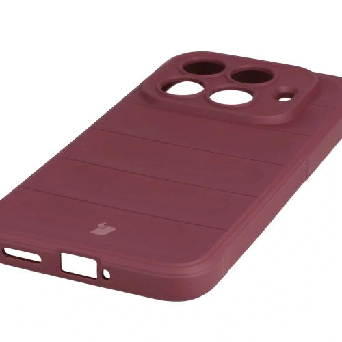 Pancerne etui Bizon Case Tur do Xiaomi 15T Pro burgundowe