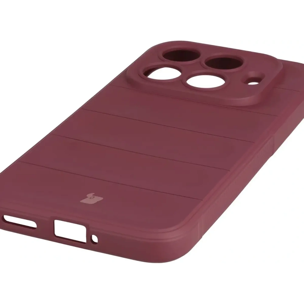 Pancerne etui Bizon Case Tur do Xiaomi 15T Pro burgundowe