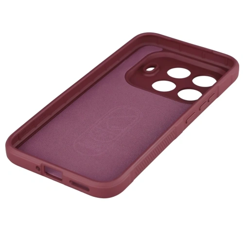 Pancerne etui Bizon Case Tur do Xiaomi 15T Pro burgundowe