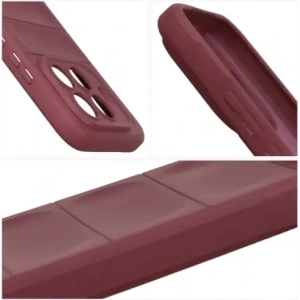 Pancerne etui Bizon Case Tur do Xiaomi 15T Pro burgundowe