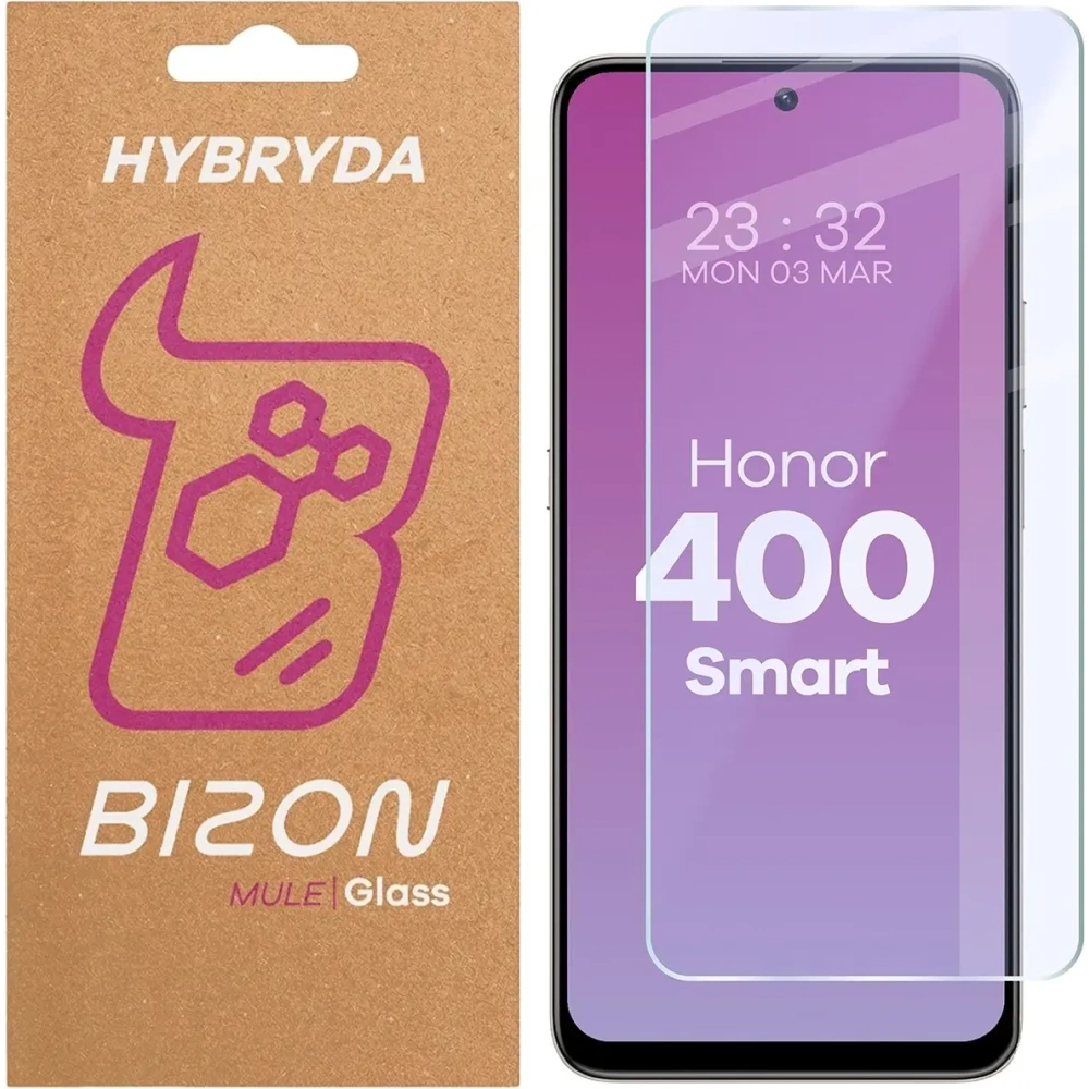 Elastyczne szkło hybrydowe Bizon Glass Mule do Honor 400 Smart