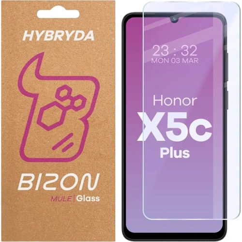 Elastyczne szkło hybrydowe Bizon Glass Mule do Honor X5c Plus
