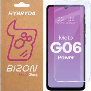 Elastyczne szkło hybrydowe Bizon Glass Mule do Motorola Moto G06 Power
