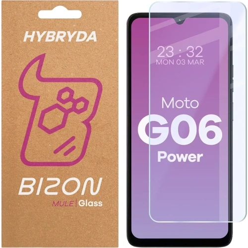 Elastyczne szkło hybrydowe Bizon Glass Mule do Motorola Moto G06 Power