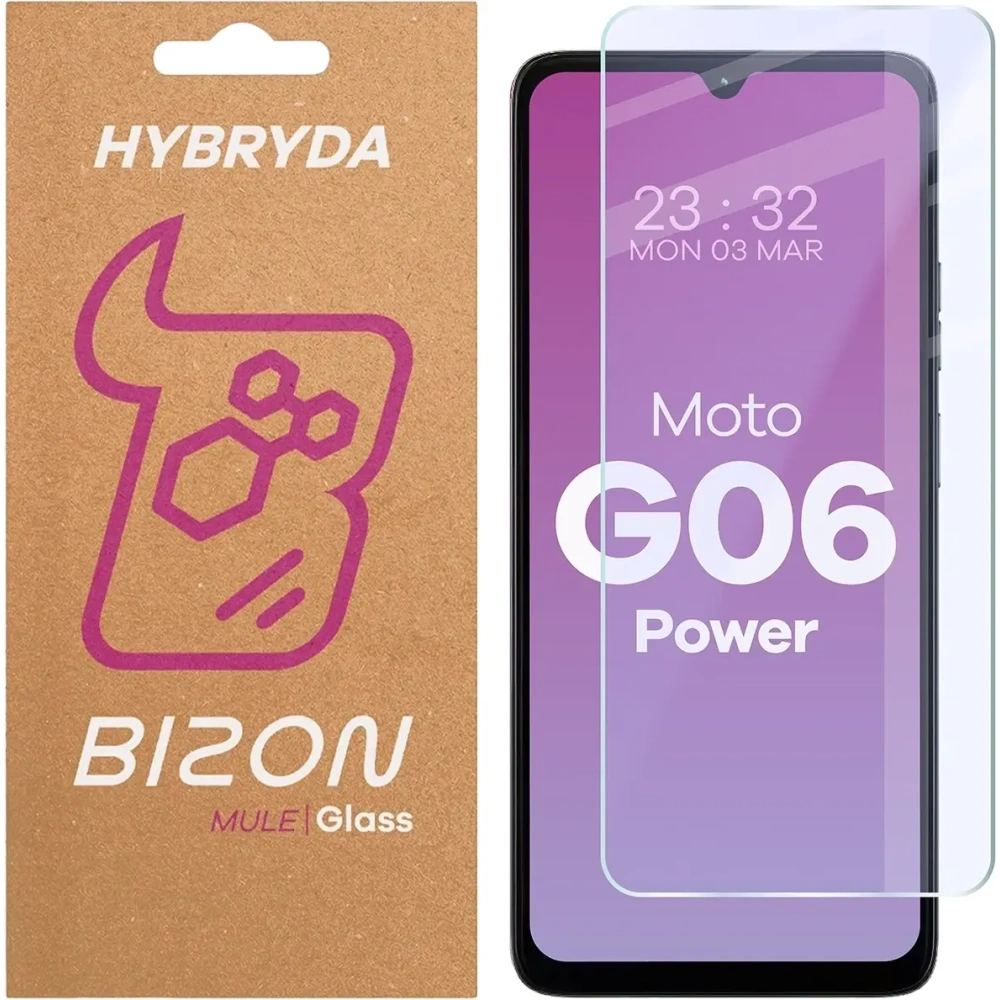 Elastyczne szkło hybrydowe Bizon Glass Mule do Motorola Moto G06 Power