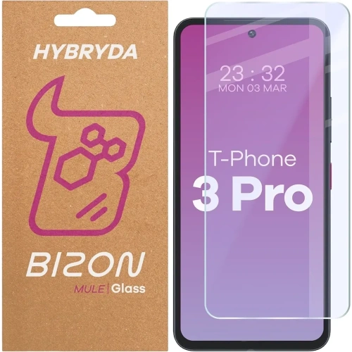 Elastyczne szkło hybrydowe Bizon Glass Mule do T Phone 3 Pro