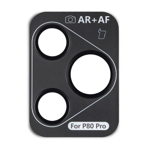 Szkło na aparat z aplikatorem Bizon Glass Snap Lens do Huawei Pura 80 Pro / Pro Plus czarna ramka