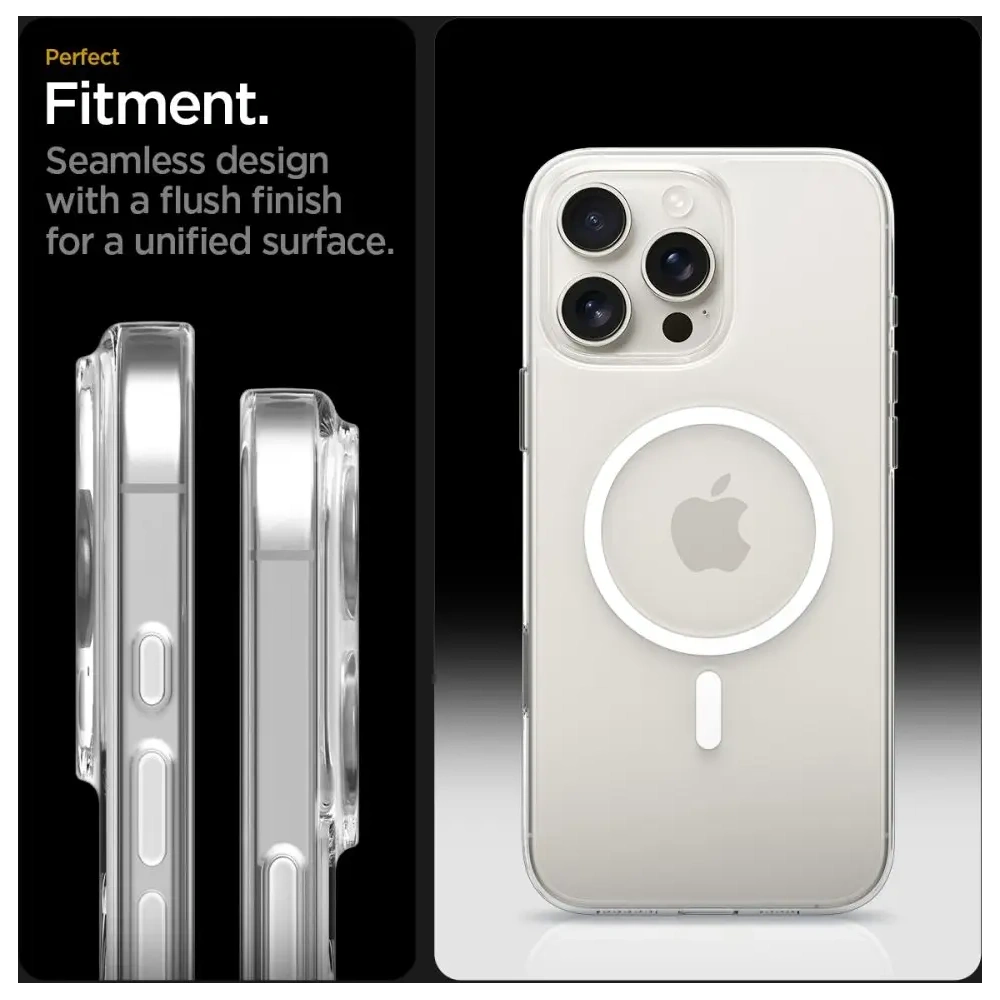 Etui Spigen Thin Fit Mag MagSafe do Apple iPhone 16 Pro Max Clear/white