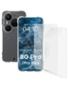Elastyczne etui + 2x folia na ekran Bizon Case Clear Pack do Huawei Pura 80 Pro / Pro+ Plus