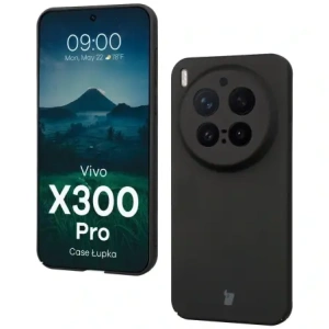 Etui Bizon Case Łupka do Vivo X300 Pro czarne