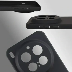 Etui Bizon Case Łupka do Vivo X300 Pro czarne