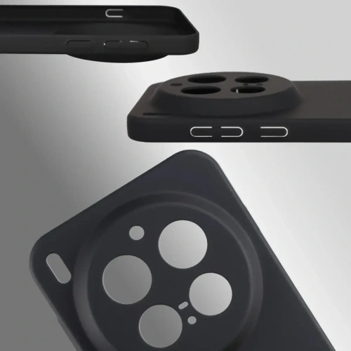 Etui Bizon Case Łupka do Vivo X300 Pro czarne