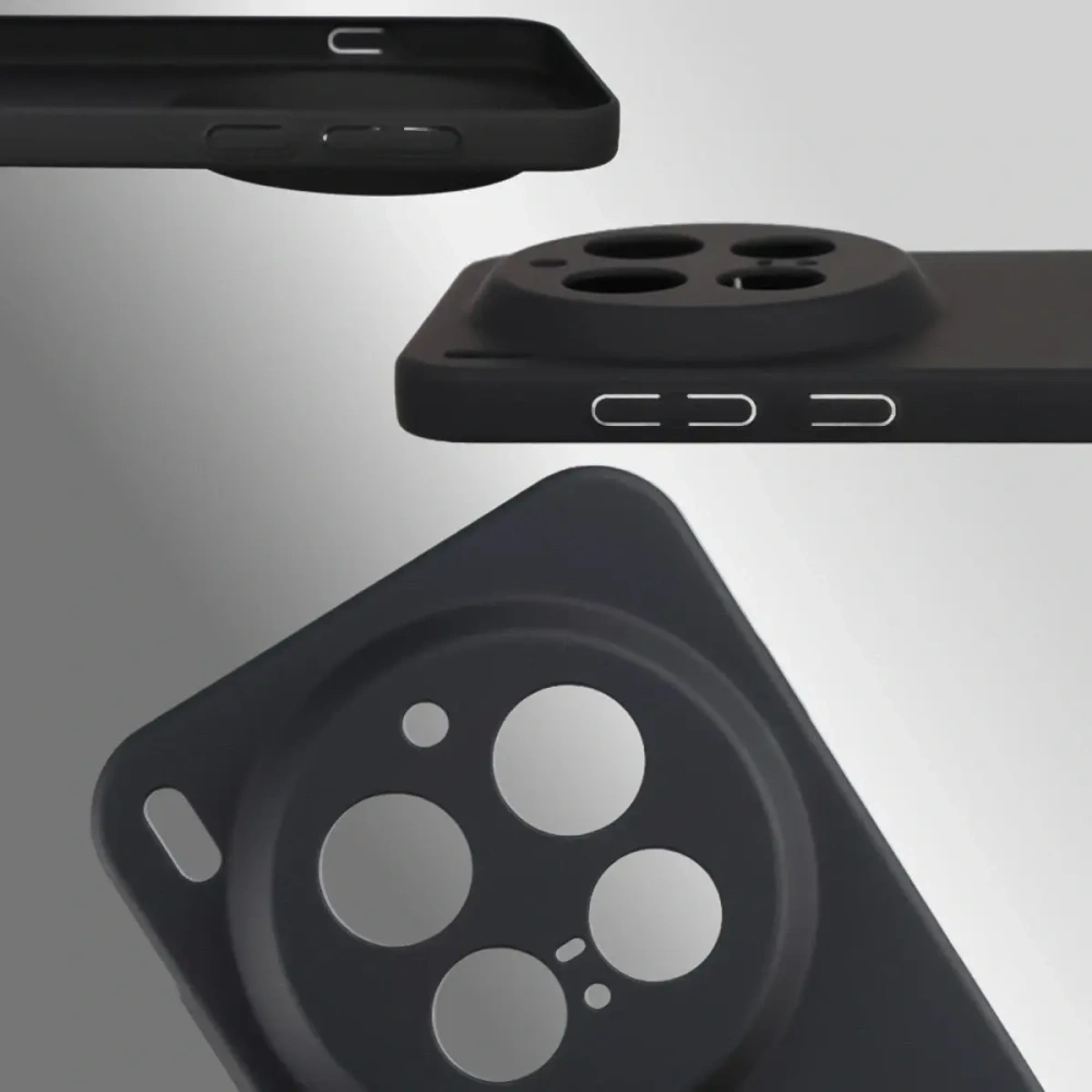 Etui Bizon Case Łupka do Vivo X300 Pro czarne