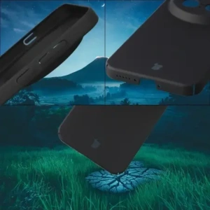 Etui Bizon Case Łupka do Vivo X300 Pro czarne