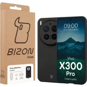 Etui Bizon Case Łupka do Vivo X300 Pro czarne