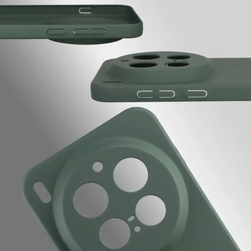 Etui Bizon Case Łupka do Vivo X300 Pro zielone