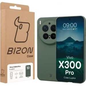 Etui Bizon Case Łupka do Vivo X300 Pro zielone