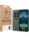 Etui Bizon Case Łupka do Vivo X300 Pro zielone