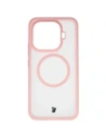 Etui z pierścieniem magnetycznym Bizon Case MatteO do Xiaomi 15T Pro przydymione-jasnoróżowe