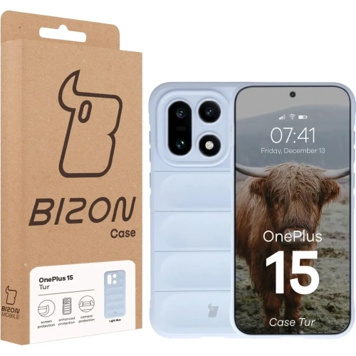 Pancerne etui Bizon Case Tur do OnePlus 15 jasnoniebieskie