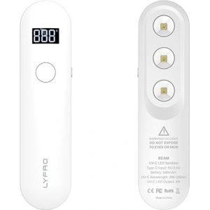 UNIQ LYFRO Pocket-Sized Handheld UVC LED Wand white