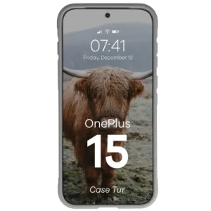 Pancerne etui Bizon Case Tur do OnePlus 15 jasnoszare