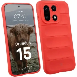 Pancerne etui Bizon Case Tur do OnePlus 15 czerwone
