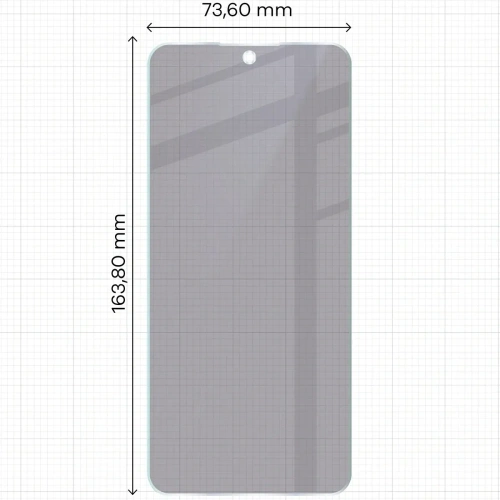Prywatyzujące szkło hybrydowe Bizon Glass Mule Shadow do Honor X7d matowe