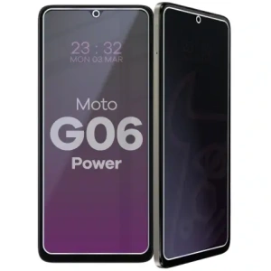 Prywatyzujące szkło hybrydowe Bizon Glass Mule Shadow do Motorola Moto G06 4G / G06 Power 4G matowe
