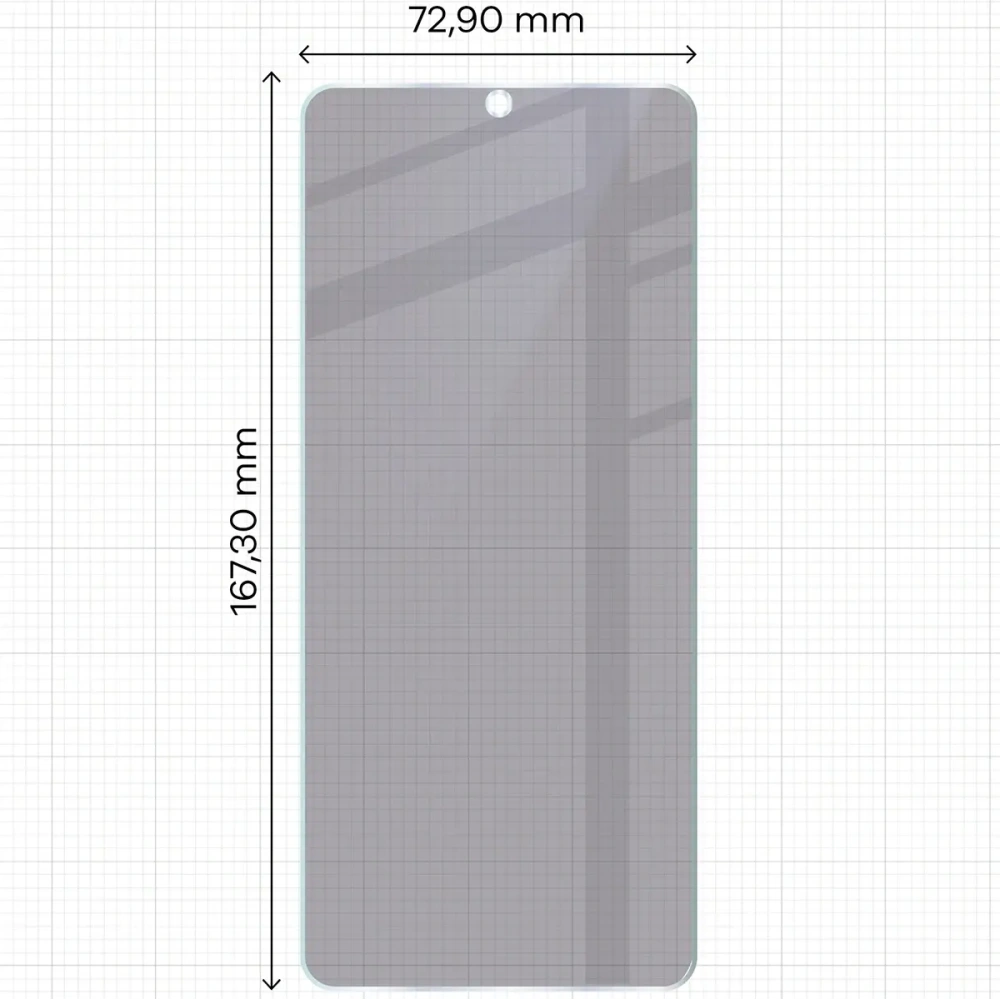 Prywatyzujące szkło hybrydowe Bizon Glass Mule Shadow do Motorola Moto G06 4G / G06 Power 4G matowe