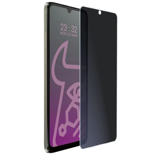 Prywatyzujące szkło hybrydowe Bizon Glass Mule Shadow do Motorola Moto G06 4G / G06 Power 4G matowe