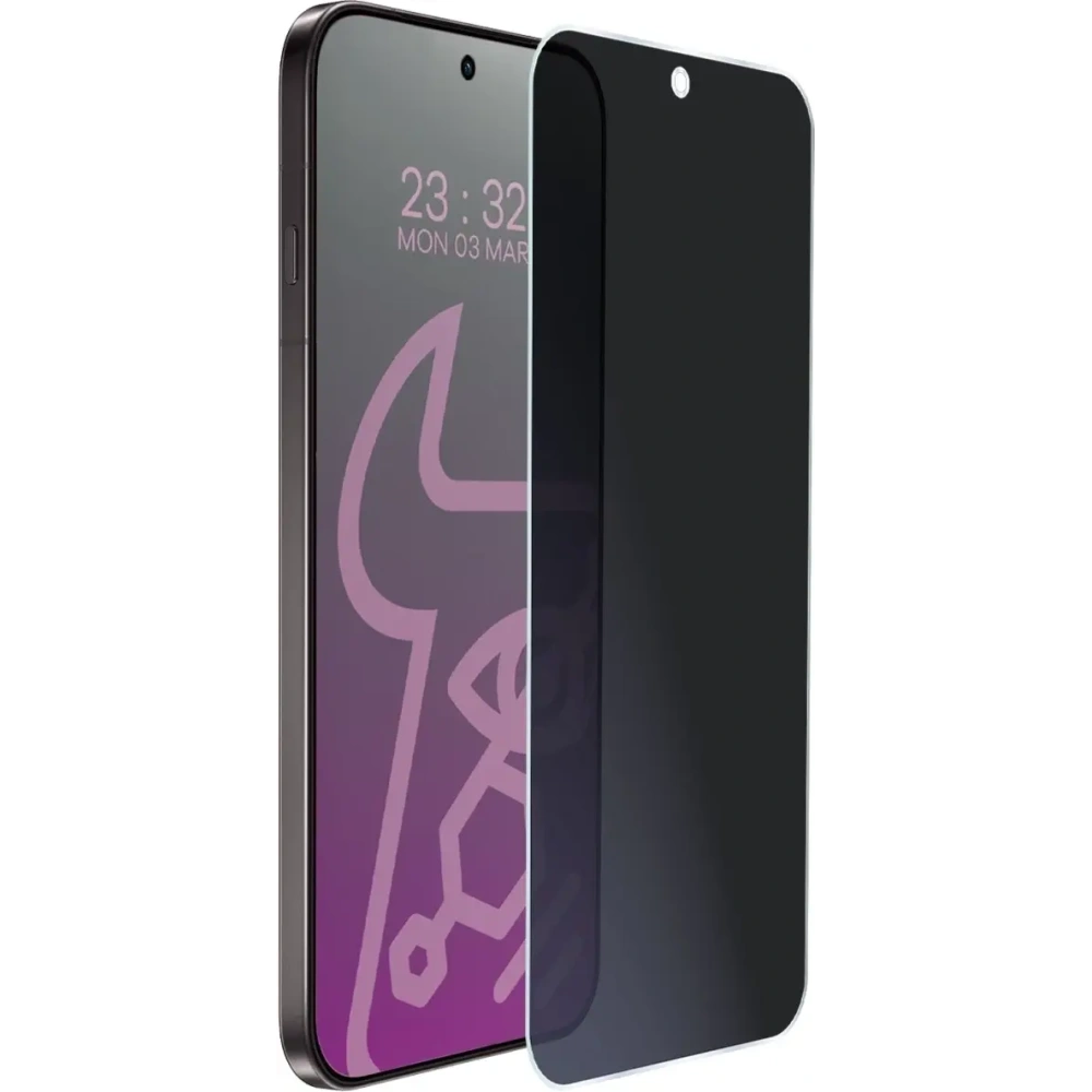 Prywatyzujące szkło hybrydowe Bizon Glass Mule Shadow do Oppo Find X9 Pro matowe