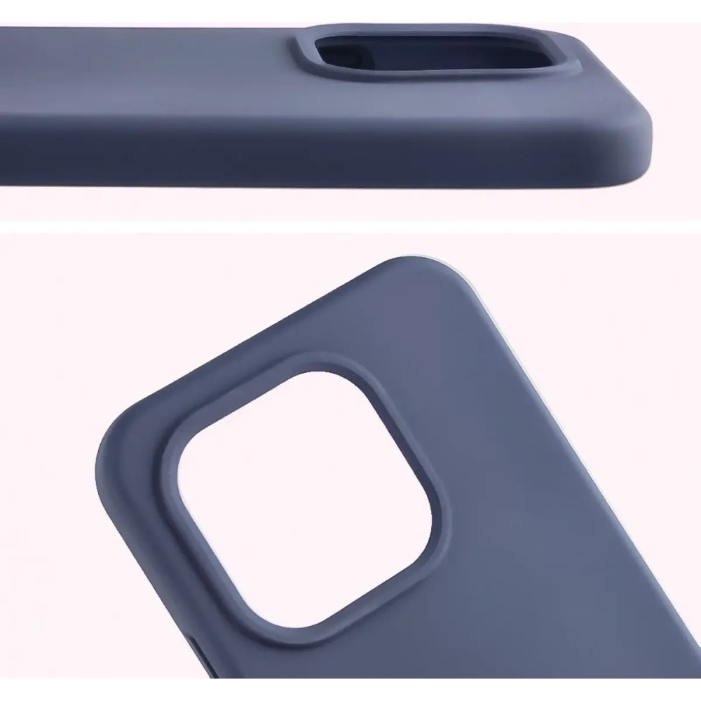 Silikonowe etui Bizon Soft Case do Xiaomi 15T ciemnoniebieskie