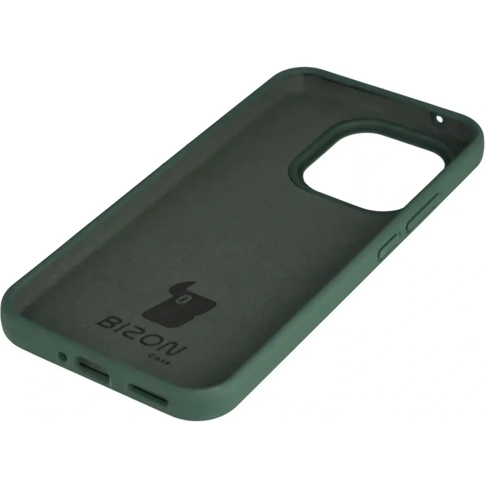 Silikonowe etui Bizon Soft Case do Xiaomi 15T ciemnozielone
