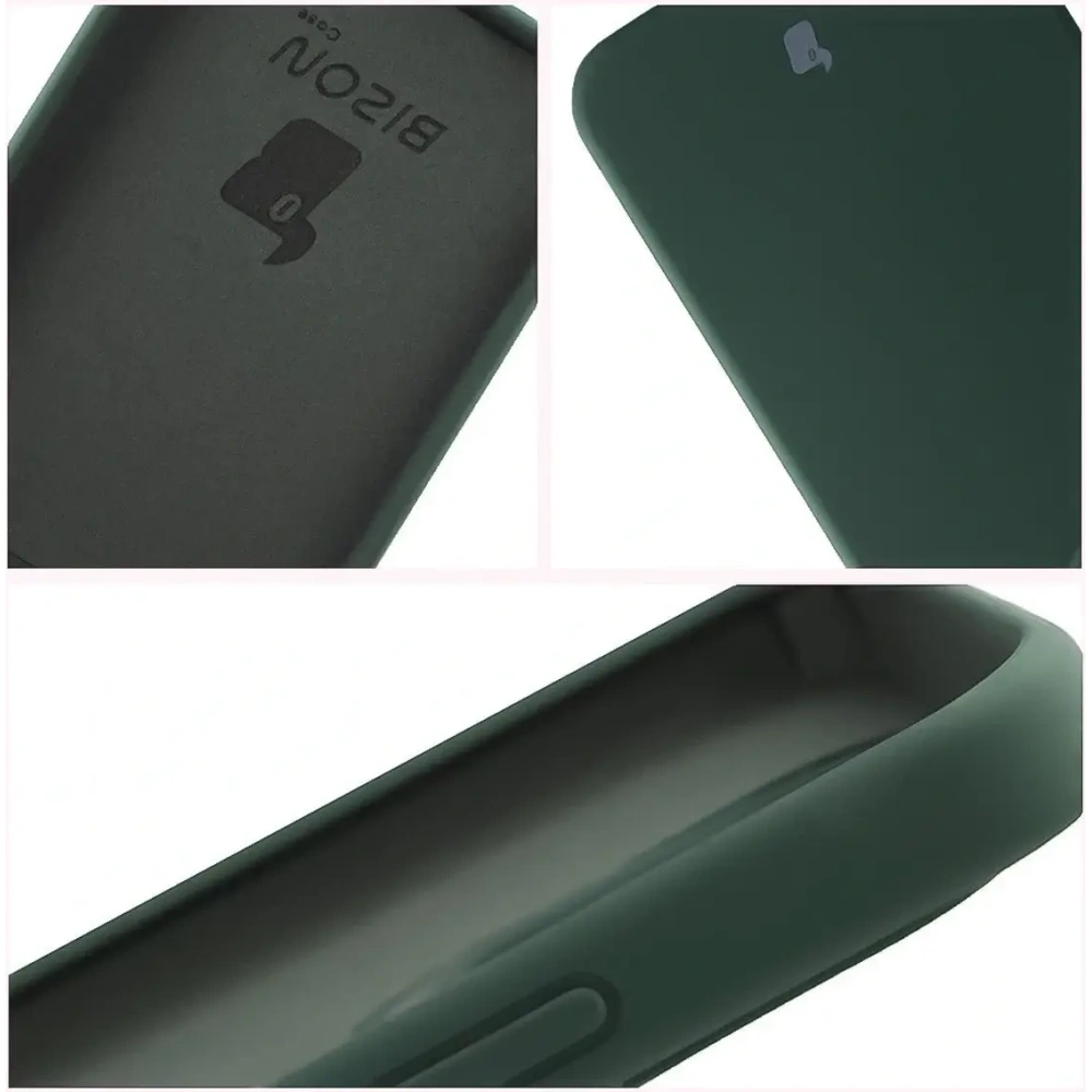 Silikonowe etui Bizon Soft Case do Xiaomi 15T ciemnozielone