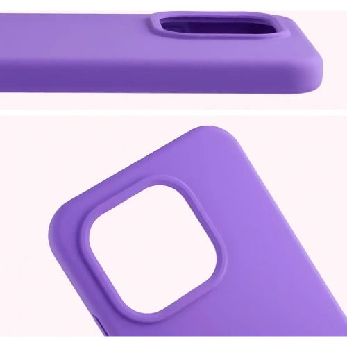 Silikonowe etui Bizon Soft Case do Xiaomi 15T fioletowe