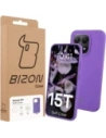 Silikonowe etui Bizon Soft Case do Xiaomi 15T fioletowe