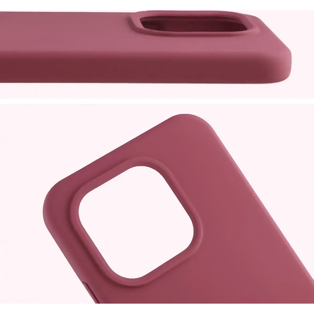 Silikonowe etui Bizon Soft Case do Xiaomi 15T ciemnofioletowe