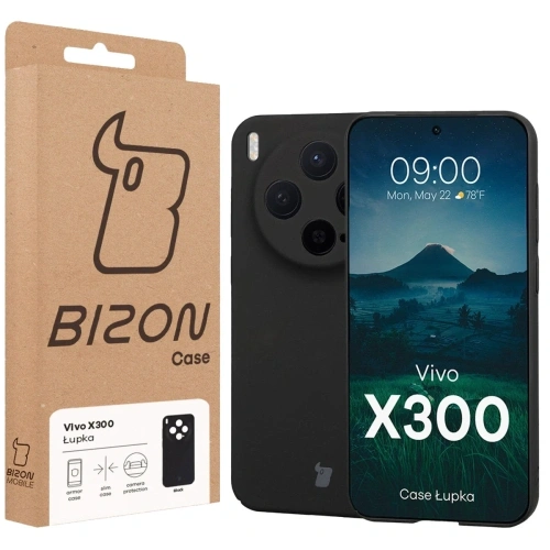 Etui Bizon Case Łupka do Vivo X300 czarne