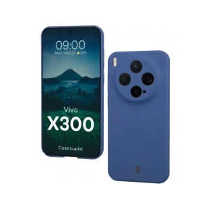 Etui Bizon Case Łupka do Vivo X300 niebieskie